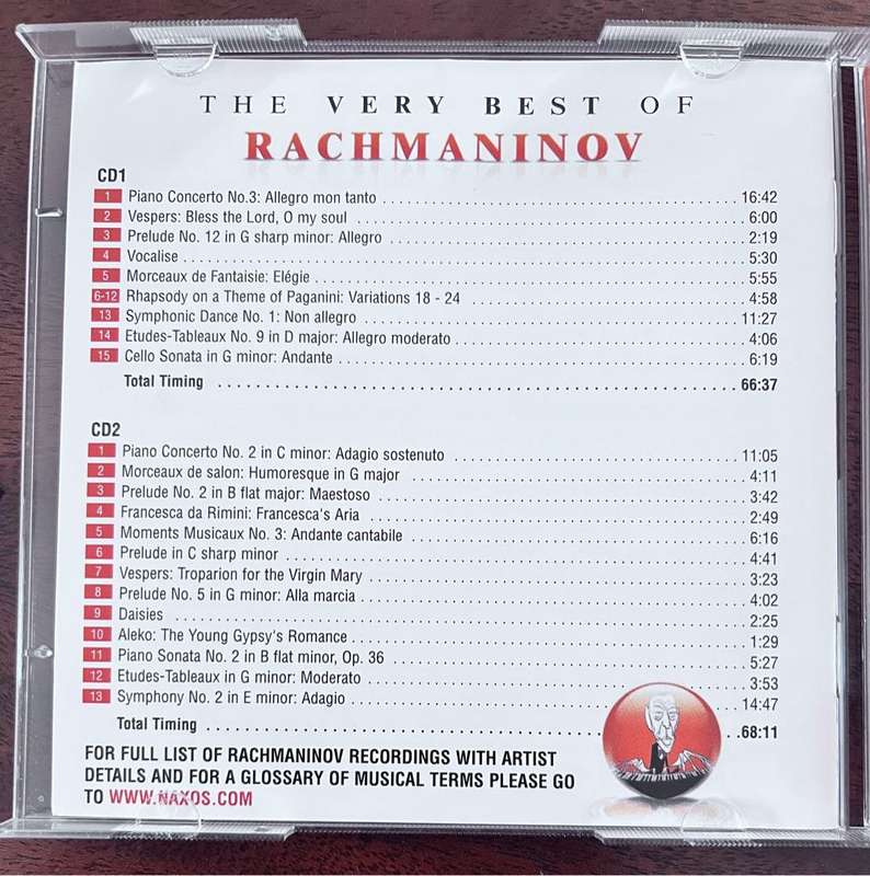Rachmaninov - The very best of double Cd (8552113-14)