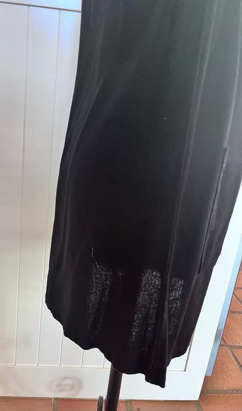 Short black dress with pockets - S