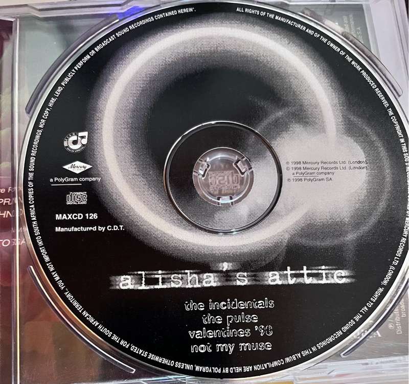 Alisha's attic - the Incidentals (maxi single MAXCD126)