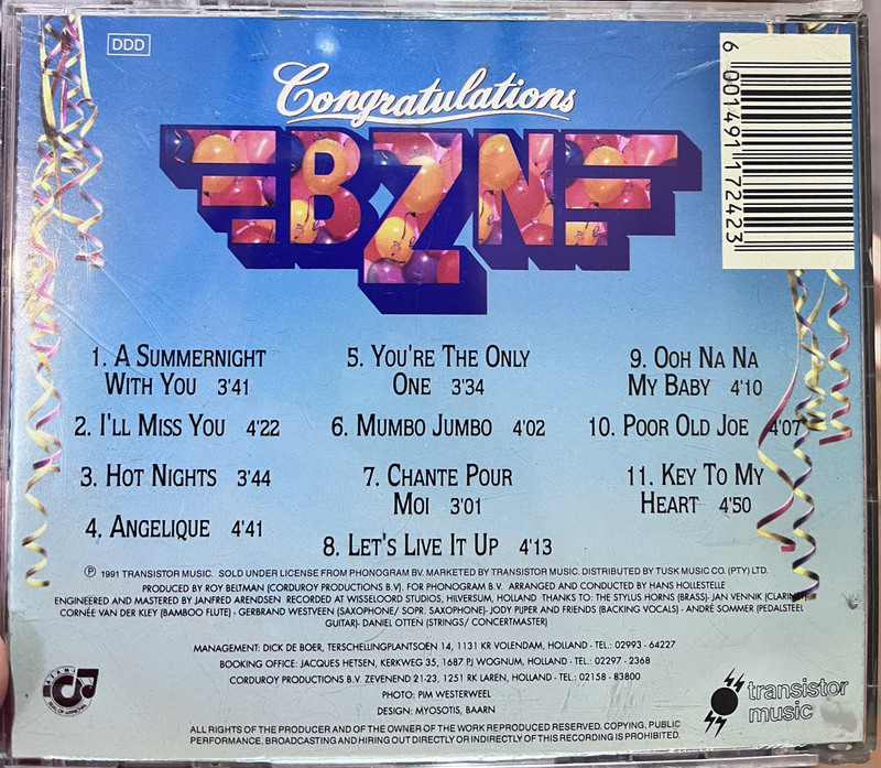 BZN Congratulations CCBK7207