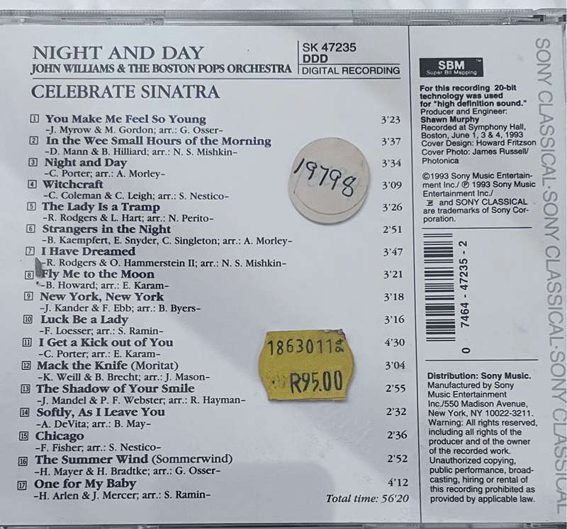 Night and Day - John Williams and the Boston Pops Orchestra SK47235