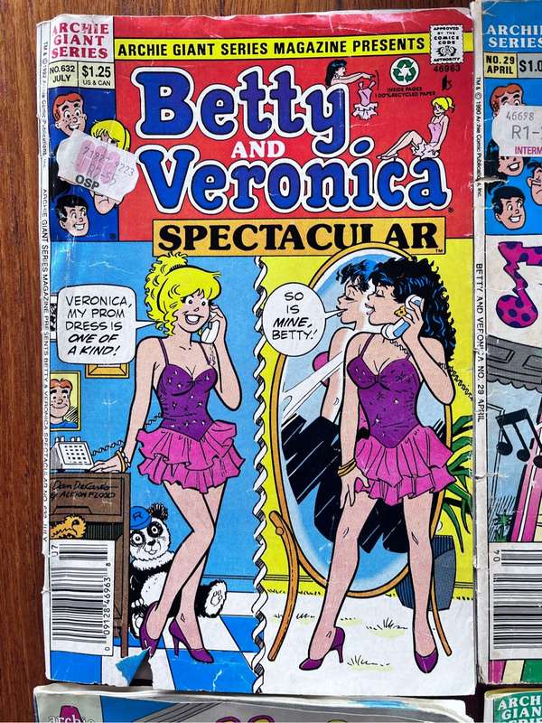 6 Betty and Veronica comics - Archie Series early 1990s
