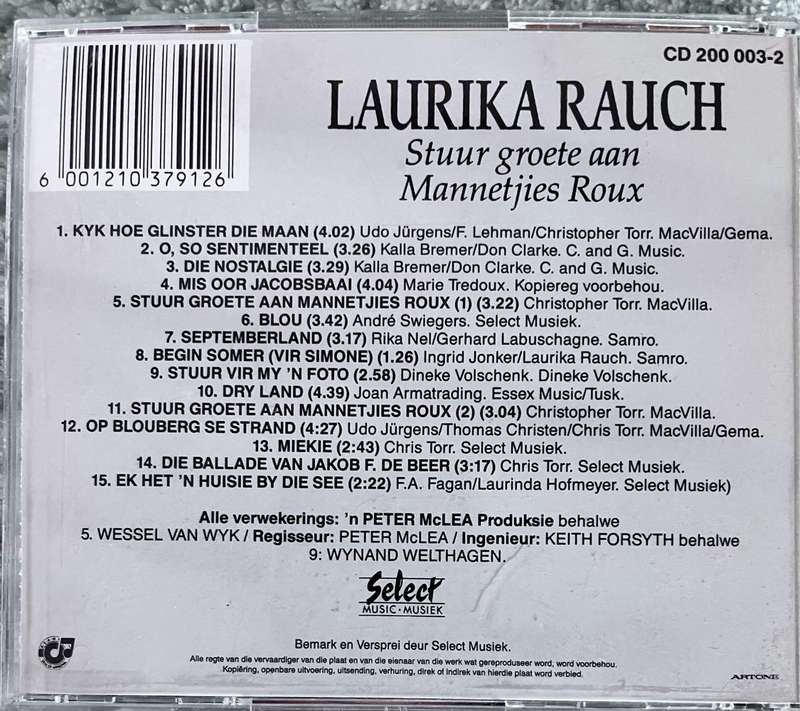 Stuur groete aan Mannetjies Roux - Laurika Rauch - Code: CD200003-2