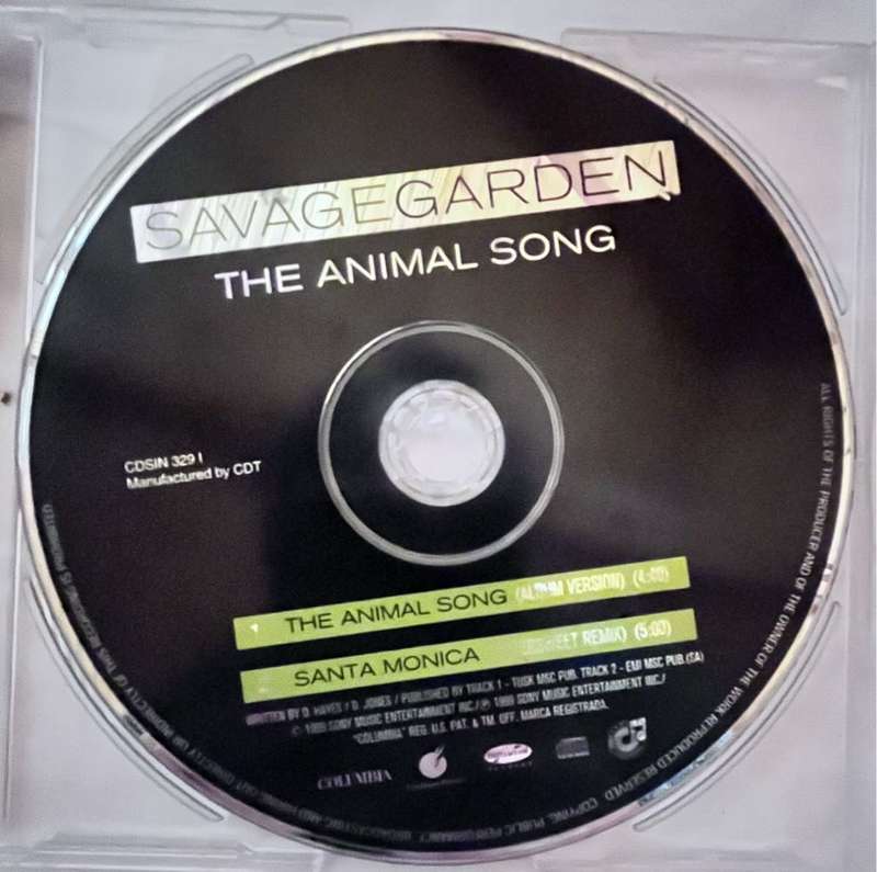 The Animal Song - Savage Garden single CDSIN 329
