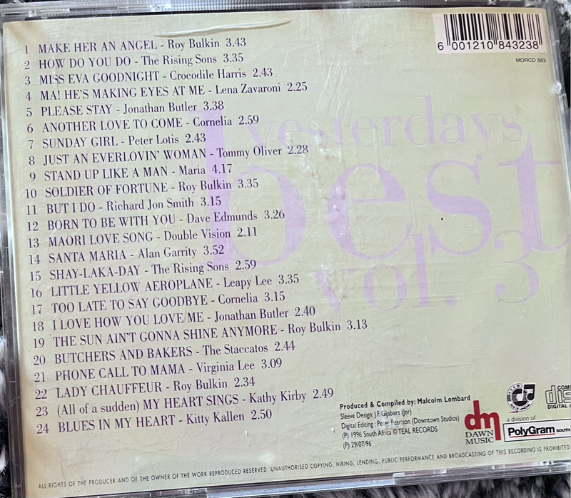 Yesterdays Best Vol. 3 MORCD563