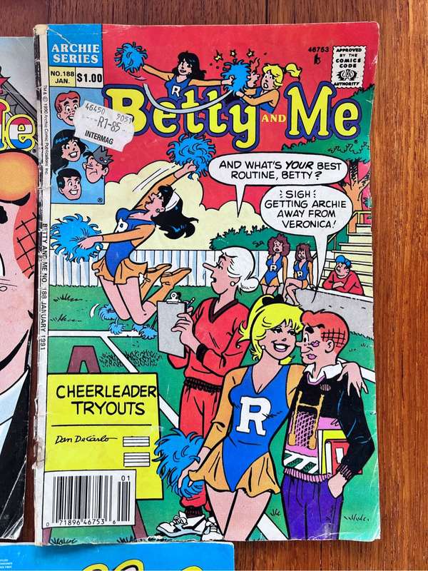 5 Betty comics - Archie Series (1988 - 1993)