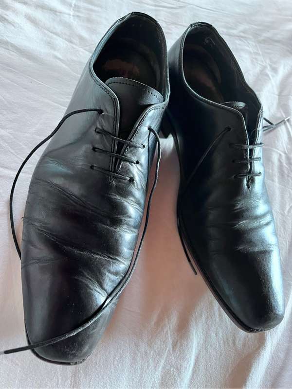 100% leather Pringle mens shoes (10, black)