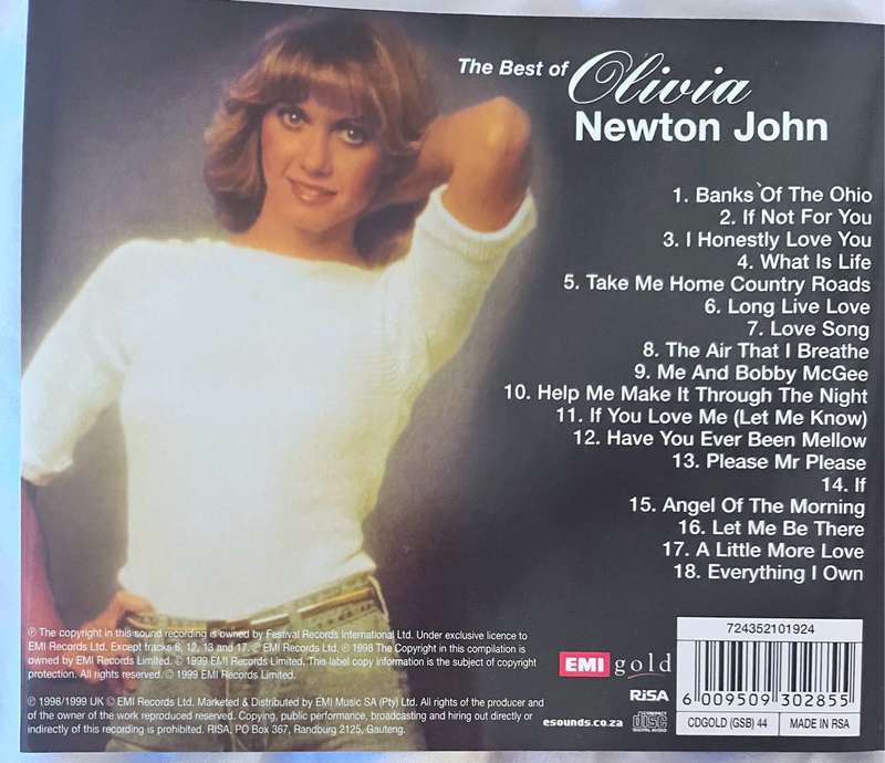 The Best of Olivia Newton John CDGOLD(GSB)44