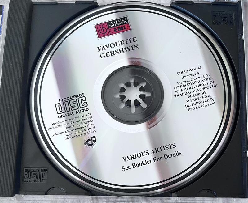 Favourite Gershwin CDELJ(WB)86