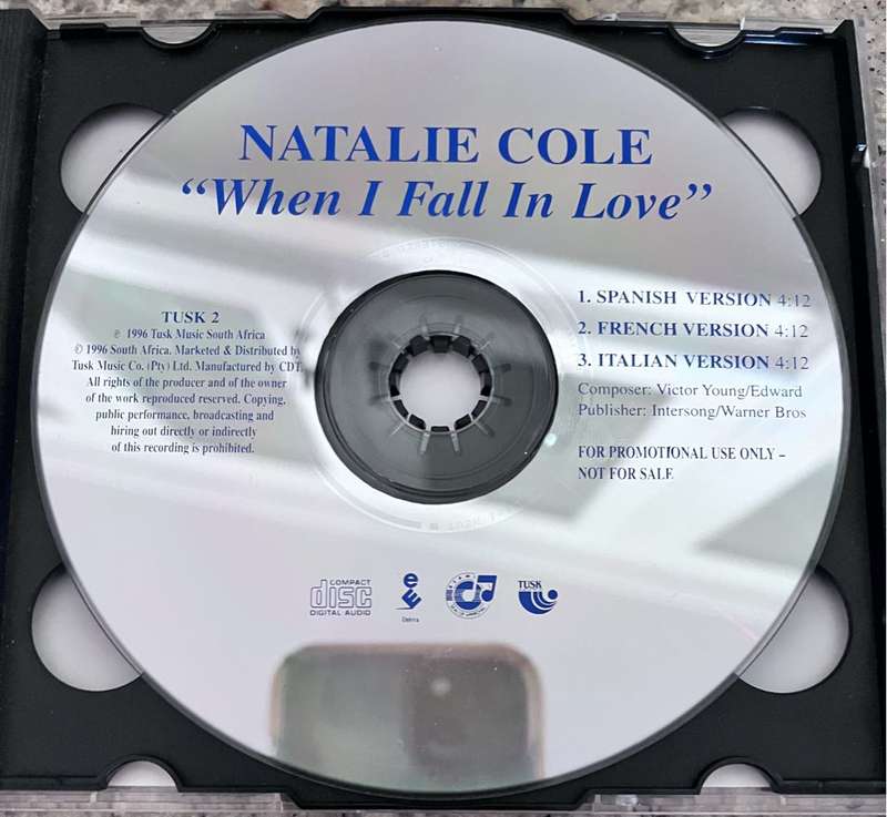 Stardust - Natalie Cole with promo single EKCD6249