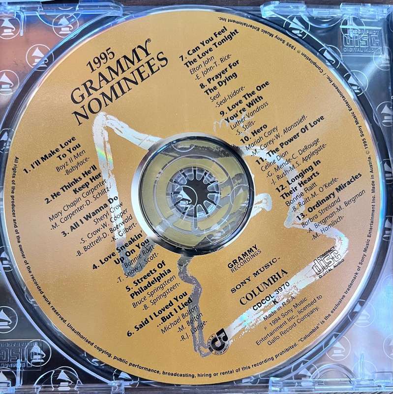 3 Grammy Nominees - 1995, 1996 and 1997