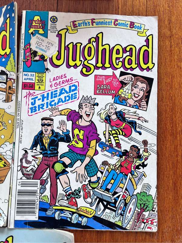 5 Jughead vintage Archie Series comics