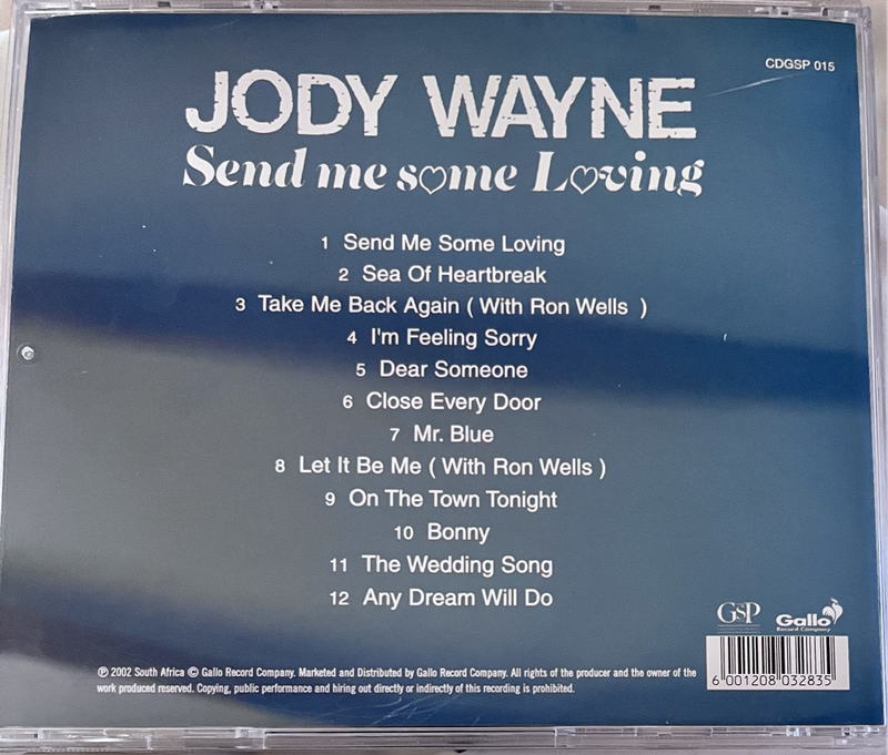 (CD) Jody Wayne - Send me some loving CDGSP015