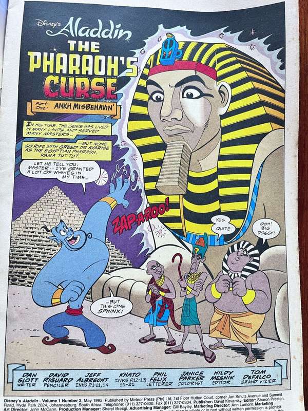 Aladdin comic #2 (May 1995)