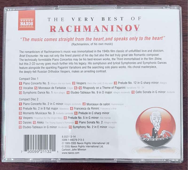 Rachmaninov - The very best of double Cd (8552113-14)