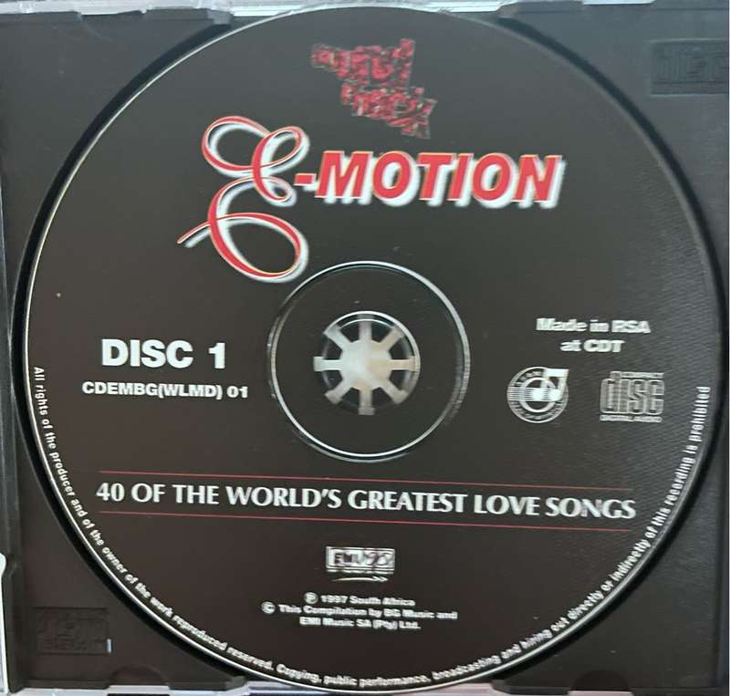 E-Motion 40 of the worlds greatest love songs Soundcheck CDEMBG (WLMD) 1