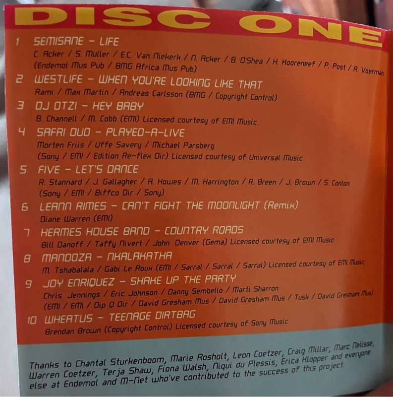Big Brother South Africa double CD
