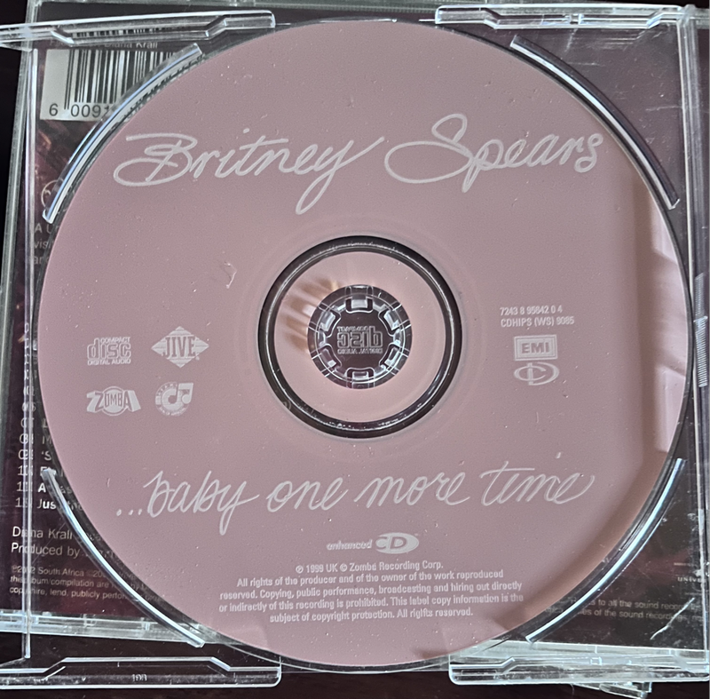 Britney Spears - baby one more time CD single