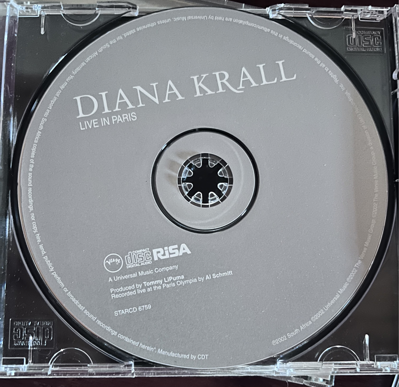 Diana Krall - Live in Paris - STARCD6759