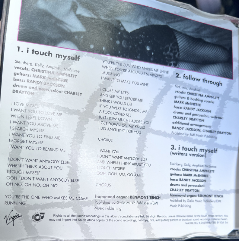 DiVinyls - I touch myself CDVIS(WS)83