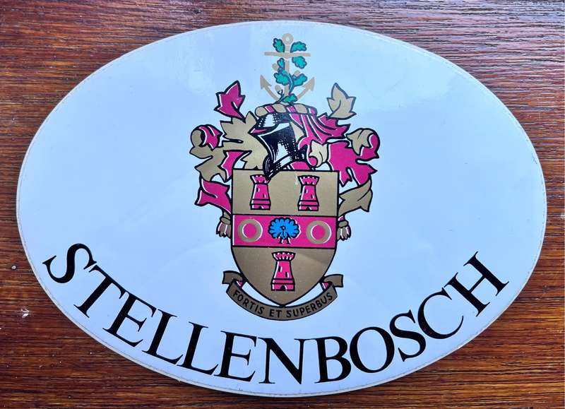 Vintage Stellenbosch sticker