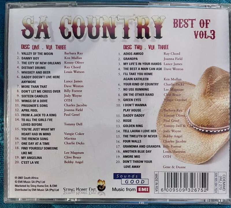 SA Country Volume 3  - CDEMIMD(WL)270