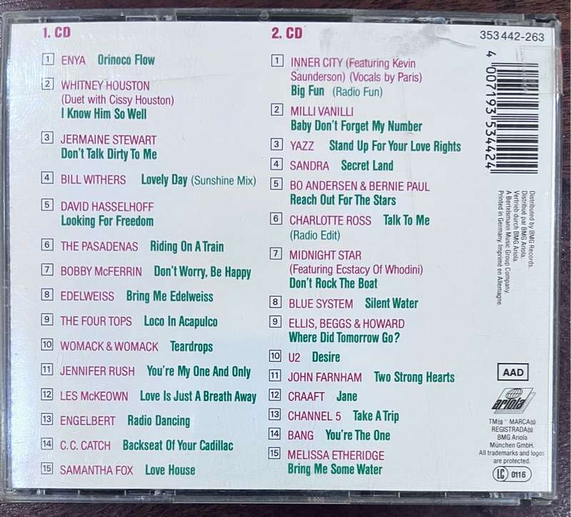 Neue Hits 89 - Die internationalen Superhits (double CD)
