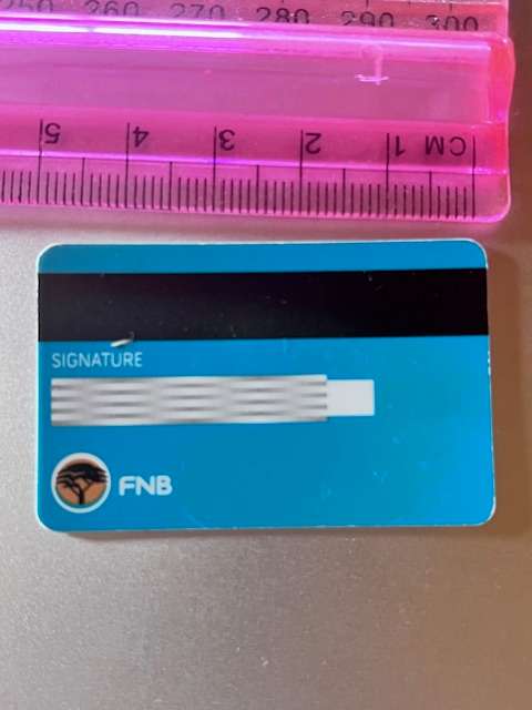 Checkers mini Visa card (older version)