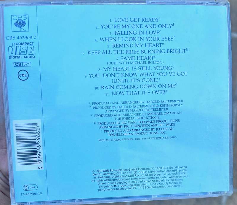 CD Jennifer Rush - Passion CBS 462968 2 (1988)
