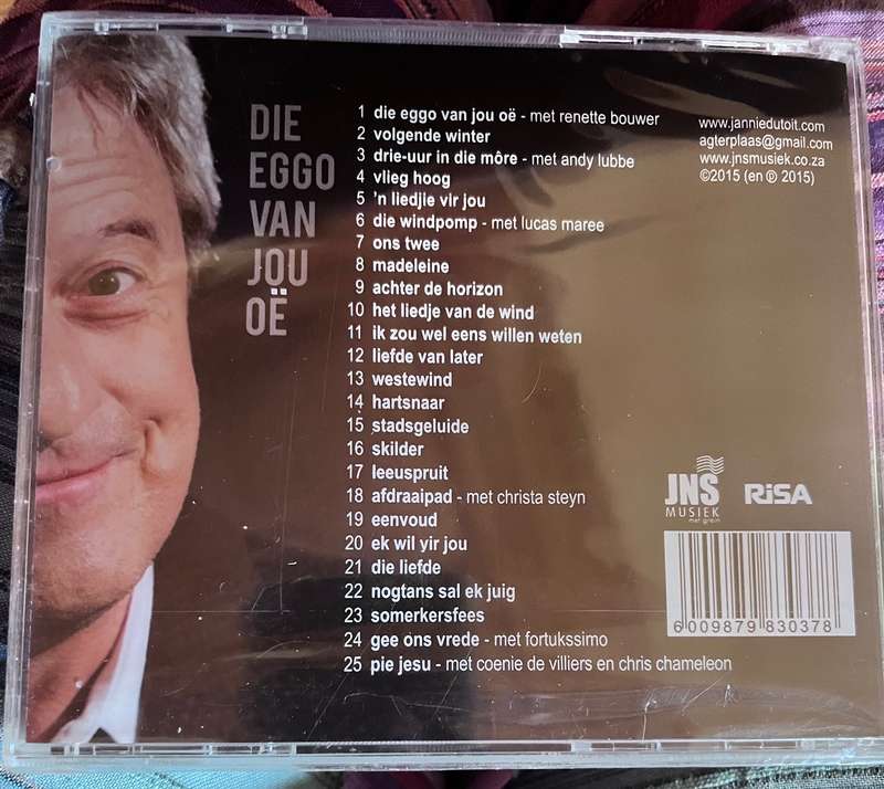 Die eggo van jou oe - Jannie du Toit   CD code: JNSD227