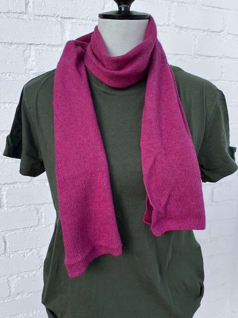 Supersoft Pink Knit Scarf