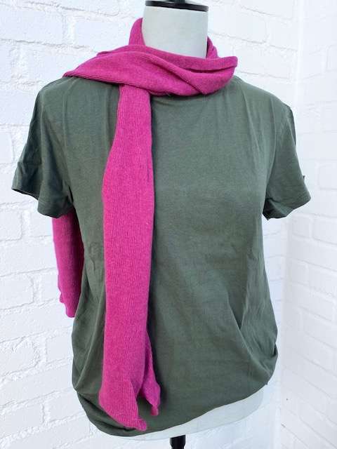 Supersoft Pink Knit Scarf