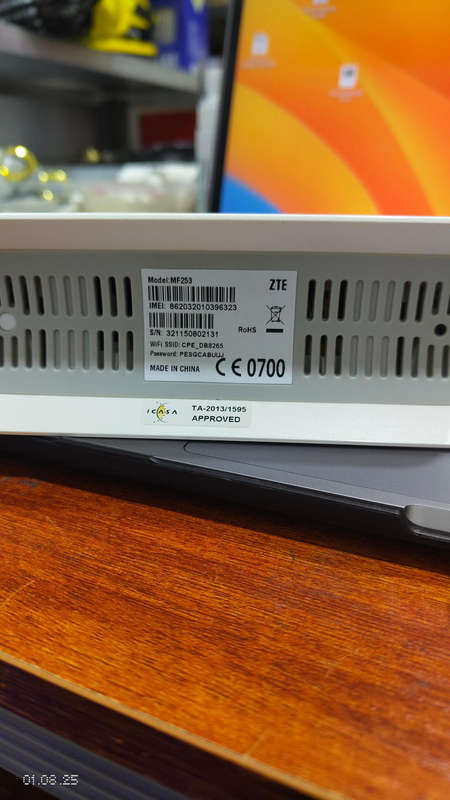 ZTE MF253 4G LTE wifi router Open network