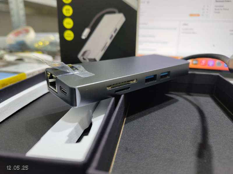 8 in 1 type c  multi function adapter for phone and laptop