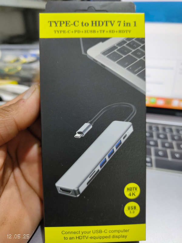 7 in 1 type c  multi function adapter for phone and laptop