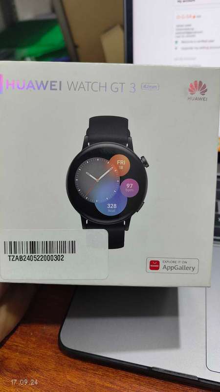 Huawei watch GT 3 42mm black colour (Pre Owned)