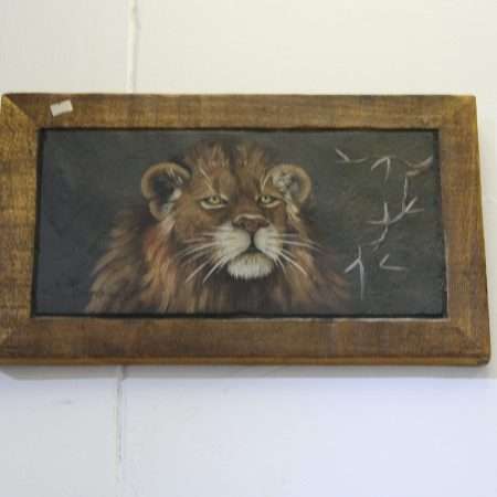Handcrafted Leopard Wall Art  Rustic African Wildlife Décor