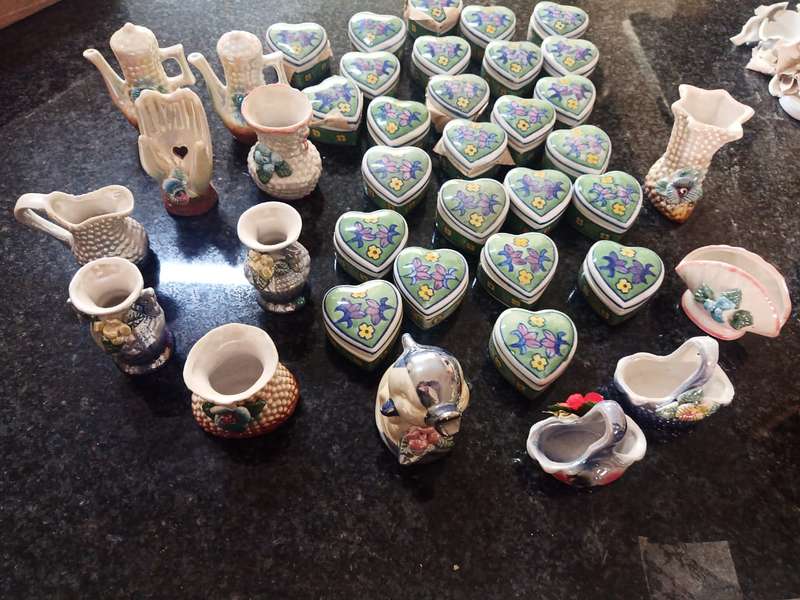 Huge lot of  porcelain figurines as a lot one bid for all