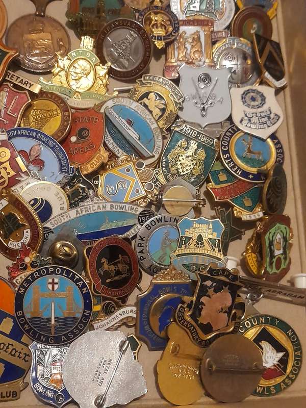 VINTAGE OLD BOWLING CLUB BADGE AND Commemorative Medals as a lot one bid for all