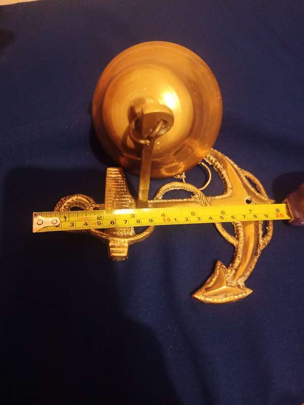 Large Ships Bell & Anker Mountain Plate