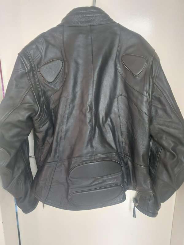 Motorcycle leather jacket by Charlie London UK 4XL