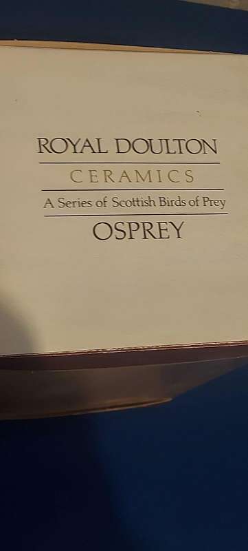 Royal Doulton Osprex  Whyte & Mackay Decanter  A series of Scottish Birds of Prey.