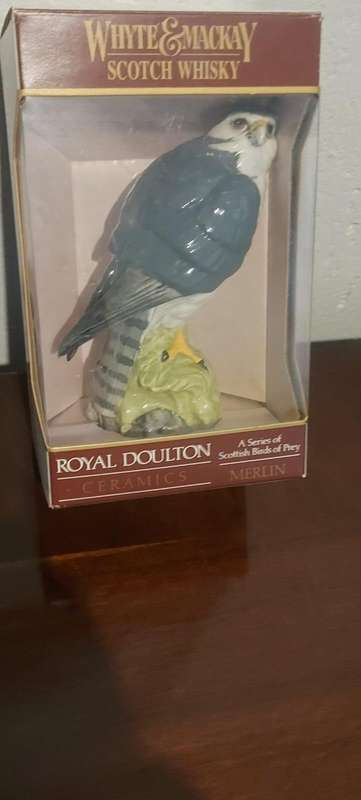 The last of Royal Doulton Osprex  Whyte & Mackay Decanter  A series of Scottish Birds of Prey.