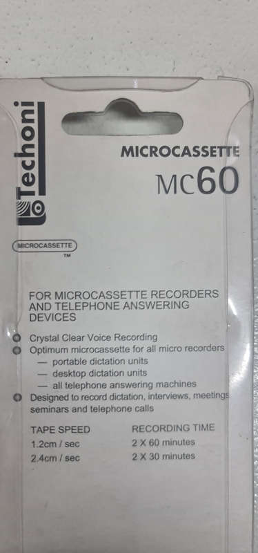 Techoni dictataphone microcassette mc60