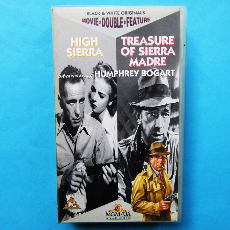 Humphrey Bogart - Double Movie VHS Tape (1993)