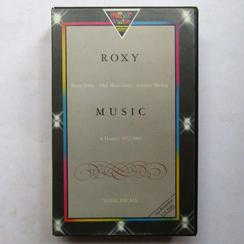 Roxy Music - Total Recall - VHS Video Tape (1990)