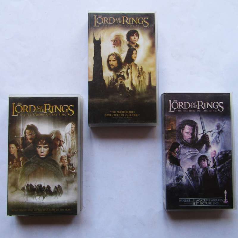 Lord of the Rings Trilogy VHS Tapes