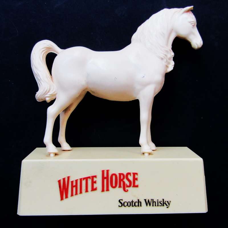 Old White Horse Whisky Plastic Advertising Display