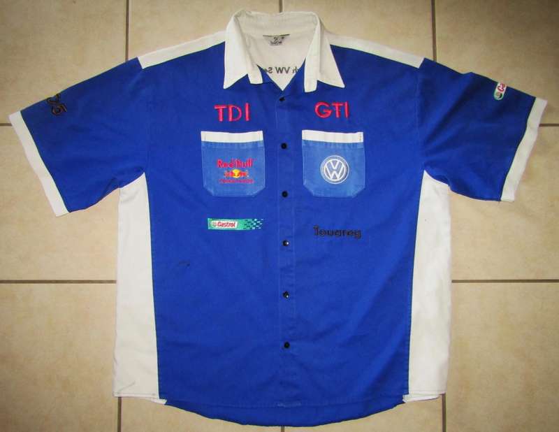 Old Red Bull Volkswagen Motors Shirt - Size 4XL