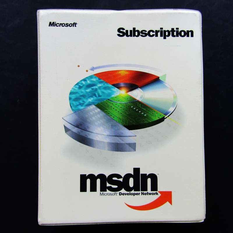 1999 Microsoft MSDN Subscription Disc Case